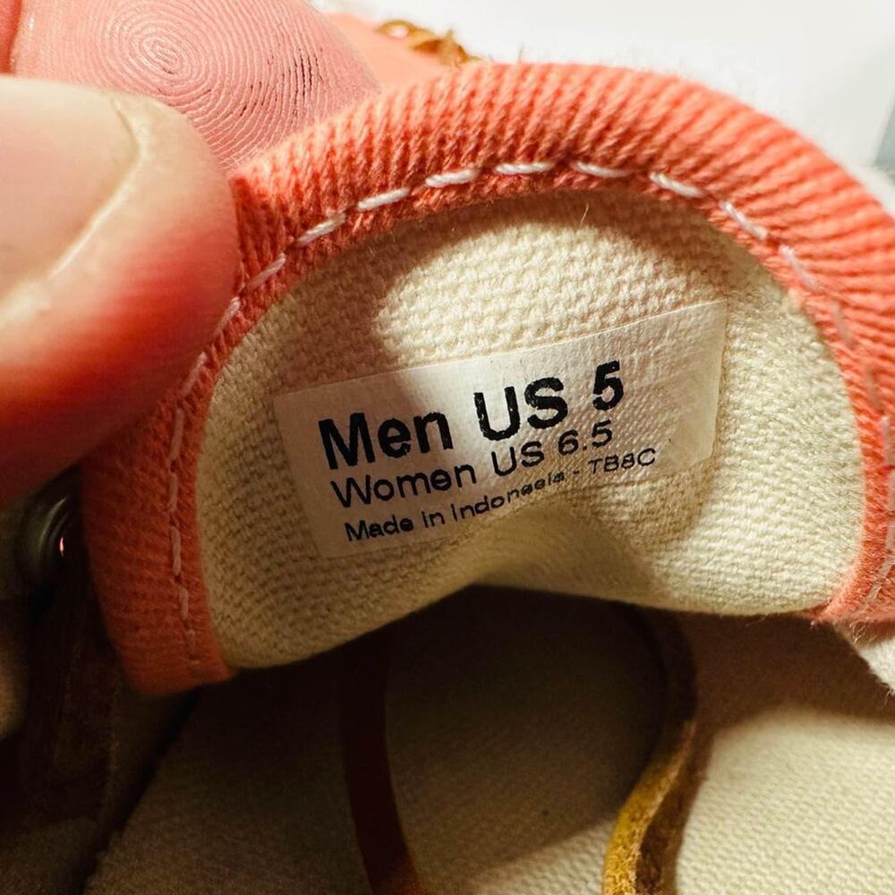 Vans Off The Wall TB8C Peach Canvas Skate Shoes Men's 5 Womens 6.5 - Picture 6 of 6